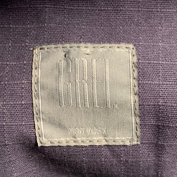 GREI Size XL Navy Cotton Two Pockets Buttoned Jacket - Picture 5 of 6